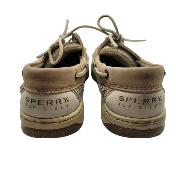 Sperry Top Sider Boat Shoe Women 6.5 Leather 9276619 Summer Slip On Casual Brown - Picture 3 of 8